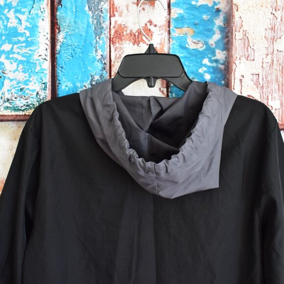 Women's Victoria's Secret Pink Dog Logo Hoodie Half Zip Windbreaker XSMALL Black - Picture 7 of 9